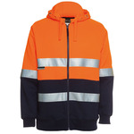 JB's Hi Vis (D+N) Full Zip Fleecy Hoodie