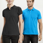 Mens Biz Collection Neon Polo